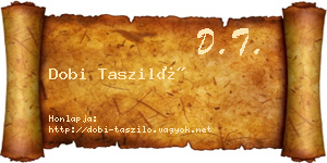 Dobi Tasziló névjegykártya